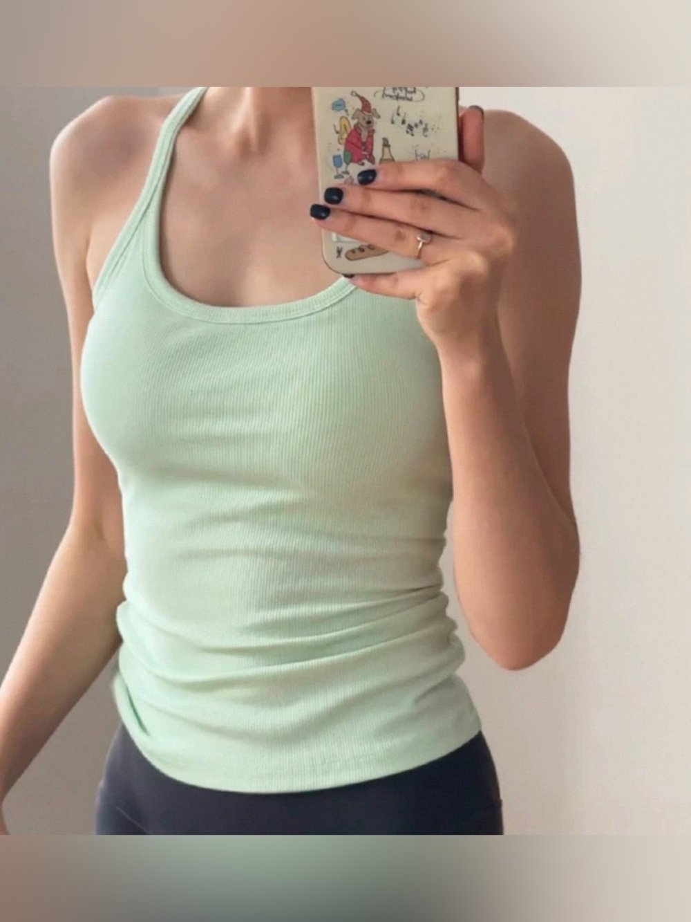 Women tank top work-out top size L